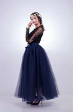 Carregar imagem no visualizador da galeria, Saia elegante Tutu de Tule - Modelo Roma