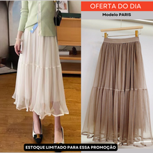 Carregar imagem no visualizador da galeria, Saia elegante Tutu Tule - Modelo Paris