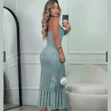 Carregar imagem no visualizador da galeria, Vestido Grazi Tricô Modal - Lançamento Verão 2025