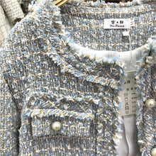Carregar imagem no visualizador da galeria, Jaqueta Feminina Tweed Estilo Francês - Modelo Dominique