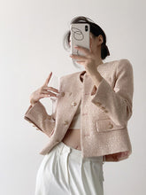 Carregar imagem no visualizador da galeria, Jaqueta Feminina Tweed Estilo Francês - Modelo Sophie
