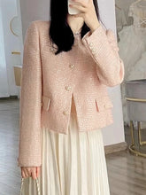 Carregar imagem no visualizador da galeria, Jaqueta Feminina Tweed Estilo Francês - Modelo Sophie