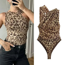 Carregar imagem no visualizador da galeria, Body Leopardo e Liso - Modelo Nirvana