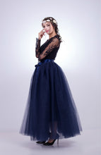 Carregar imagem no visualizador da galeria, Saia elegante Tutu de Tule - Modelo Roma