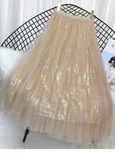 Carregar imagem no visualizador da galeria, Saia elegante Tutu em Tule Brilho - Modelo Oscar