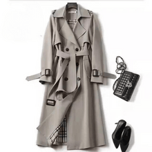 Carregar imagem no visualizador da galeria, Casaco Feminino Trench Coat - Forro Xadrez