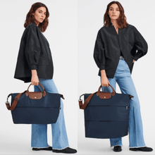 Carregar imagem no visualizador da galeria, NOVA Maxi Bolsa Origami EXPANSÍVEL para Viagem COM LOGO e Alça Transversal (TAMANHO XXG) - Lançamento 2025