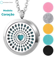 Carregar imagem no visualizador da galeria, Colar perfumeiro - grátis 5 pads sortidos