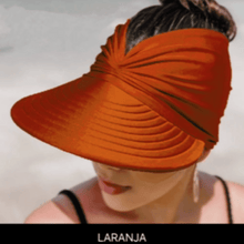 Carregar imagem no visualizador da galeria, Viseira Feminina Dupla Face Proteção UV 50+ - Promoção Relâmpago HOJE - PRONTA ENTREGA