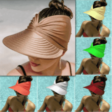Carregar imagem no visualizador da galeria, Viseira Feminina Dupla Face Proteção UV 50+ - Promoção Relâmpago HOJE - PRONTA ENTREGA
