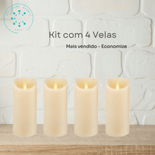 Carregar imagem no visualizador da galeria, Kit Vela com chama dançante sem fumaça - Oferta relâmpago de lançamento - Leve 2 e Pague 1