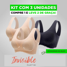 Carregar imagem no visualizador da galeria, Kit 3 Unidades - Sutiã Invisible Plus™ 5D