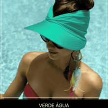 Carregar imagem no visualizador da galeria, Viseira Feminina Dupla Face Proteção UV 50+ - Promoção Relâmpago HOJE - PRONTA ENTREGA
