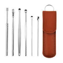 Carregar imagem no visualizador da galeria, Kit 6PCS Removedor cera de ouvido aço inox