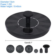 Carregar imagem no visualizador da galeria, Mini fonte de água de energia solar