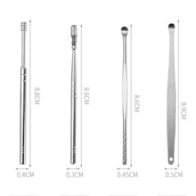 Carregar imagem no visualizador da galeria, Kit 6PCS Removedor cera de ouvido aço inox