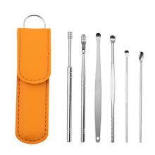Carregar imagem no visualizador da galeria, Kit 6PCS Removedor cera de ouvido aço inox