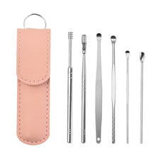 Carregar imagem no visualizador da galeria, Kit 6PCS Removedor cera de ouvido aço inox