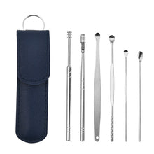 Carregar imagem no visualizador da galeria, Kit 6PCS Removedor cera de ouvido aço inox