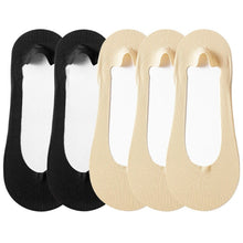 Carregar imagem no visualizador da galeria, Kit c/ 5 pares de meias invisíveis e antiderrapantes - OFERTA DO KIT SÓ HOJE