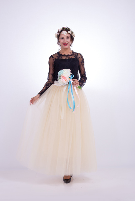 Saia elegante Tutu de Tule - Modelo Roma