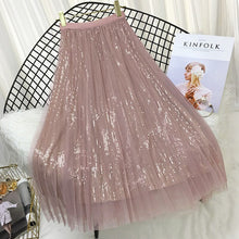Carregar imagem no visualizador da galeria, Saia elegante Tutu em Tule Brilho - Modelo Oscar
