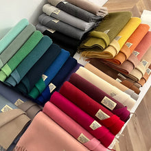 Carregar imagem no visualizador da galeria, Pashmina de Cashimira 200cm x 70cm - VÁRIAS CORES
