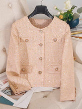 Carregar imagem no visualizador da galeria, Jaqueta Feminina Tweed Estilo Francês -  Modelo Sophie
