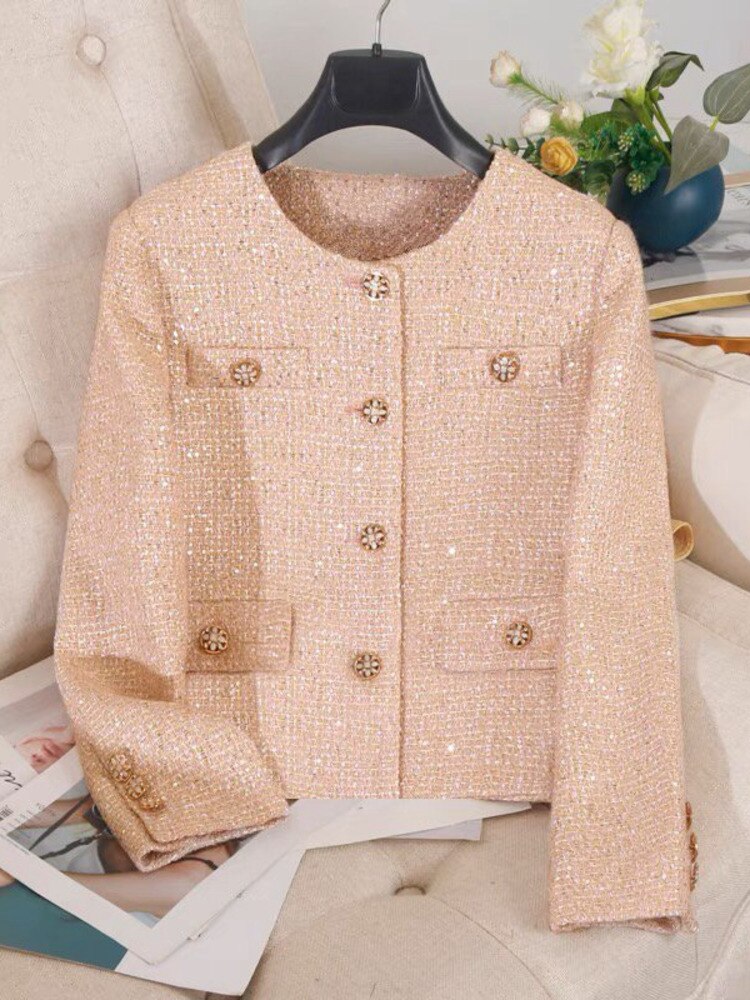 Jaqueta Feminina Tweed Estilo Francês - Modelo Sophie – Sociedade