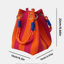 Carregar imagem no visualizador da galeria, Bolsa Balde Multicolorida - Estilo Europeu - OFERTA LANÇAMENTO
