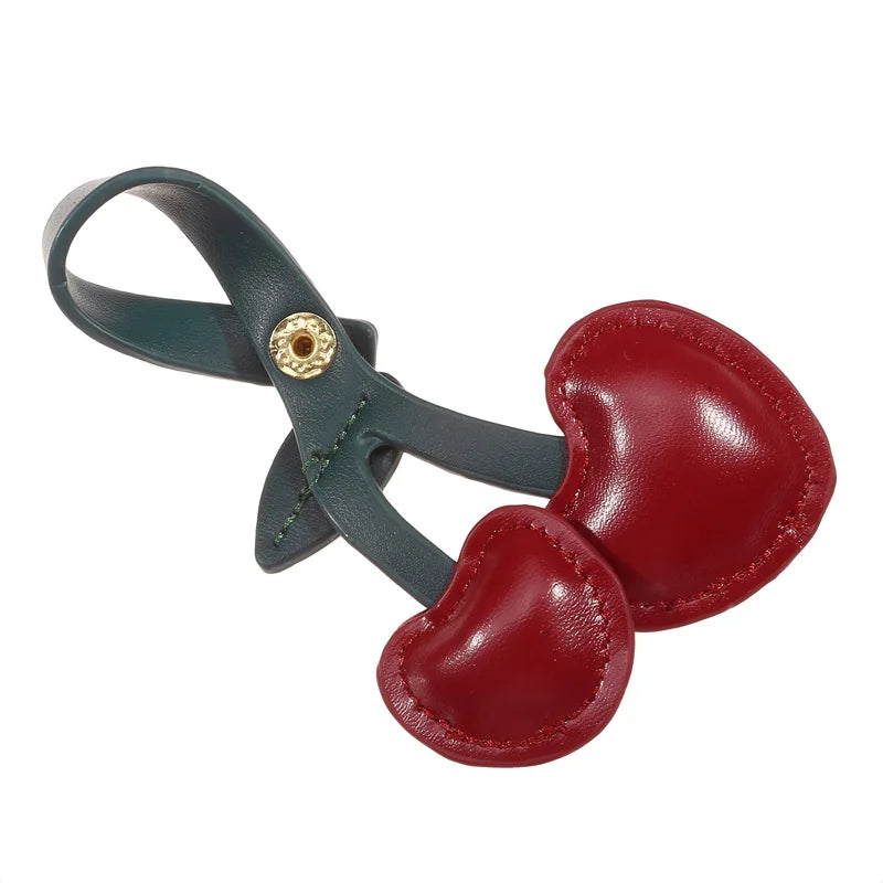 Berloque para Bolsa - Modelo Cereja Couro PU