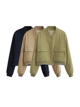 Carregar imagem no visualizador da galeria, Jaqueta Feminina Aviator Bomber - Zara inspired
