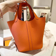Carregar imagem no visualizador da galeria, Bolsa Bucket - Inspiração Picotin em Couro
