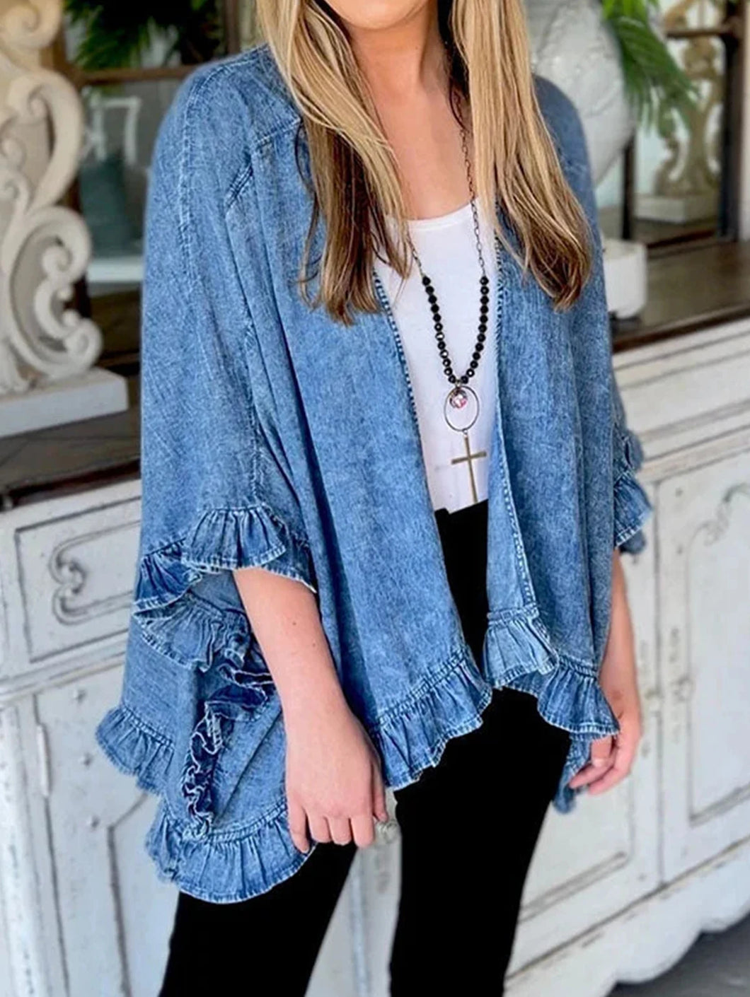 Capa Feminina Jeans