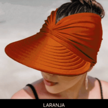 Carregar imagem no visualizador da galeria, Viseira Feminina Dupla Face Proteção UV 50+ - Promoção Relâmpago HOJE - PRONTA ENTREGA

