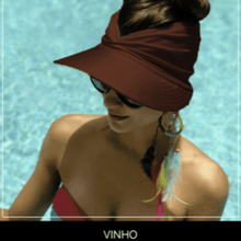 Carregar imagem no visualizador da galeria, Viseira Feminina Dupla Face Proteção UV 50+ - Promoção Relâmpago HOJE - PRONTA ENTREGA
