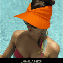Carregar imagem no visualizador da galeria, Viseira Feminina Dupla Face Proteção UV 50+ - Promoção Relâmpago HOJE - PRONTA ENTREGA
