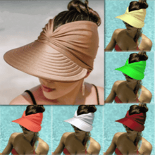 Carregar imagem no visualizador da galeria, Viseira Feminina Dupla Face Proteção UV 50+ - Promoção Relâmpago HOJE - PRONTA ENTREGA

