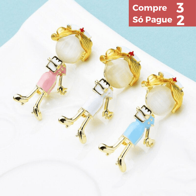 Broche esmaltado Enfermeira - Sociedade Global