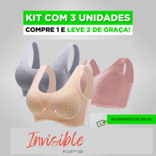 Carregar imagem no visualizador da galeria, Kit 3 Unidades - Sutiã Invisible Plus™  5D
