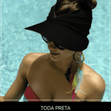 Carregar imagem no visualizador da galeria, Viseira Feminina Dupla Face Proteção UV 50+ - Promoção Relâmpago HOJE - PRONTA ENTREGA
