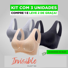 Carregar imagem no visualizador da galeria, Kit 3 Unidades - Sutiã Invisible Plus™  5D
