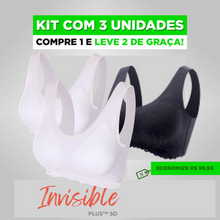 Carregar imagem no visualizador da galeria, Kit 3 Unidades - Sutiã Invisible Plus™  5D

