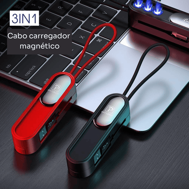 Carregador inteligente 3em1 com conectores magnéticos - Wonder™ - Sociedade Global