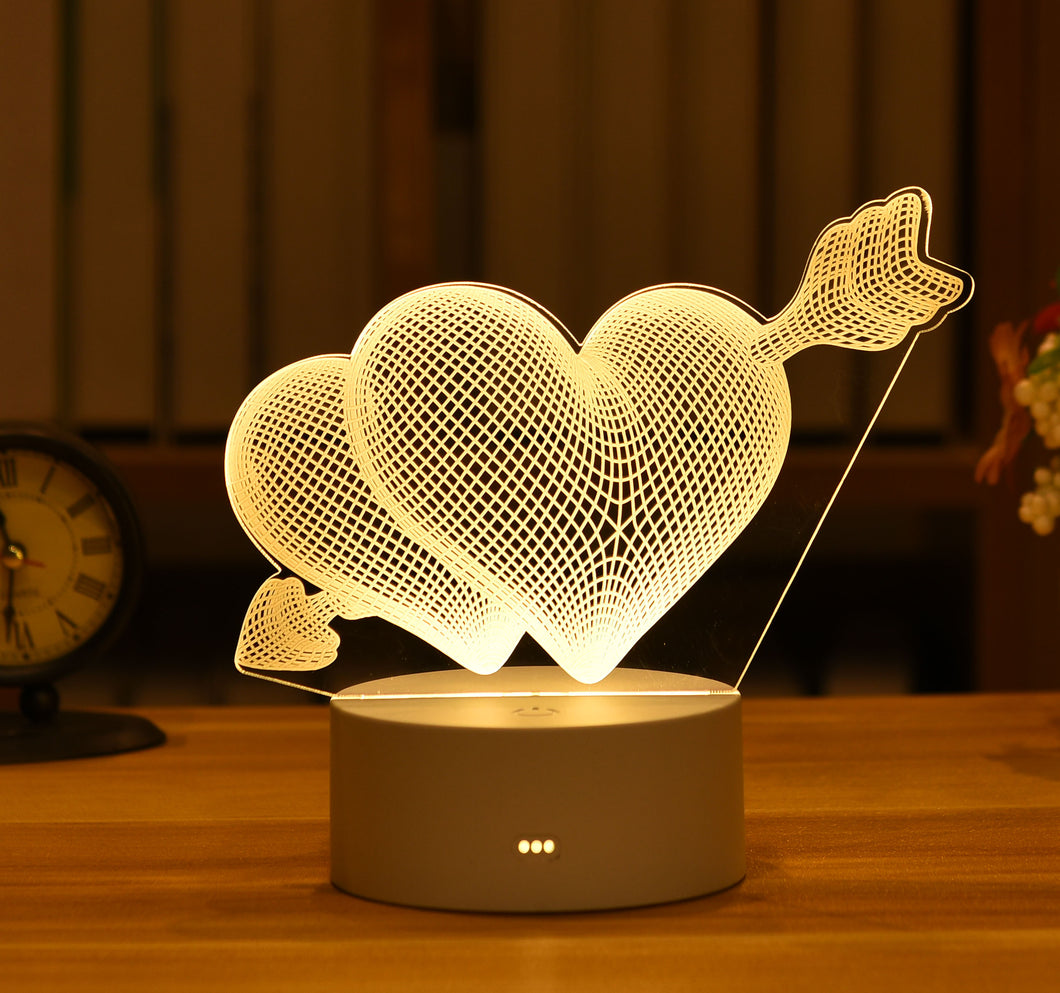 LUMINÁRIA 3D ACRÍLICO FIGURAS