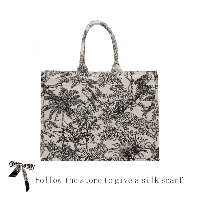 Bolsa Pantanal em tecido Jacquard - Luxo e sofisticação