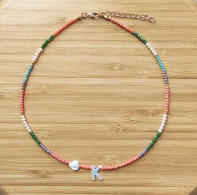 Choker de Cristais e letra de concha - Sociedade Global