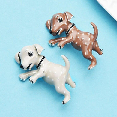 Broche esmaltado Cachorro - Sociedade Global