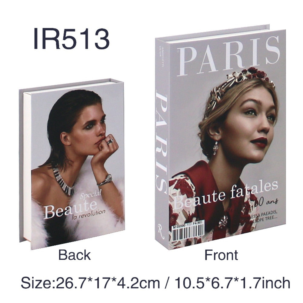 Livros LUXO Fashion Falsos para decoração e armazenamento - EXCLUSIVIDADE
